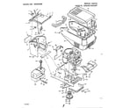 Murray 46209X9B hood and engine mount diagram