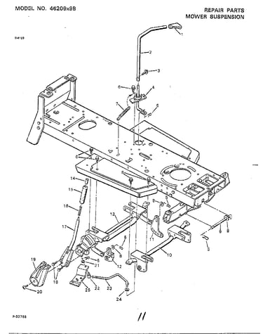 Mower suspension