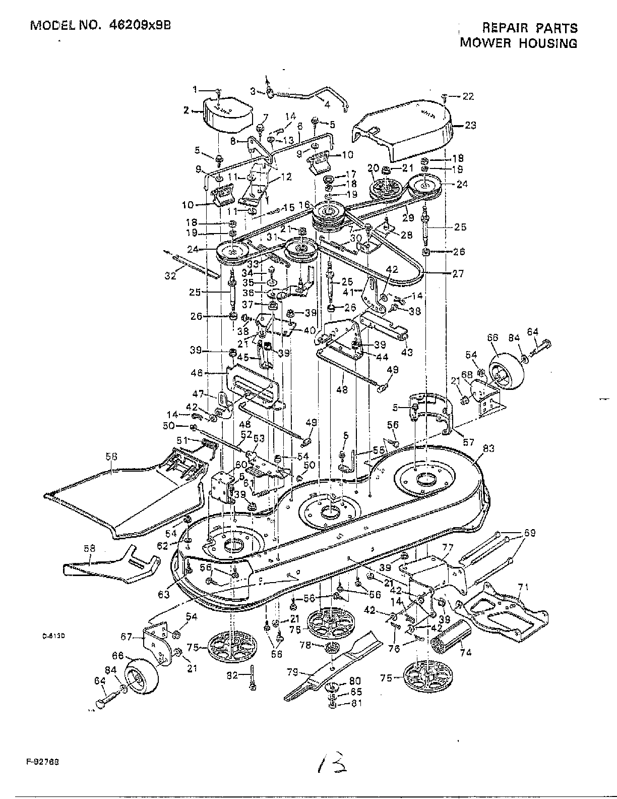 MOWER HOUSING