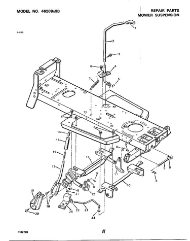 Mower suspension