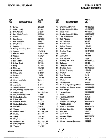 Mower housing page 2