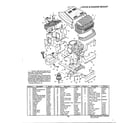 Murray 46256X9A hood and engine mount diagram