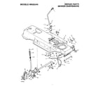 Murray 46622X9A mower suspension diagram