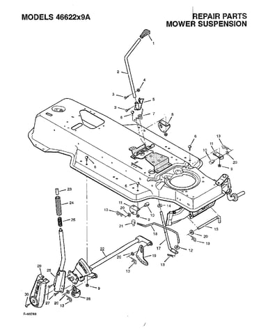Mower suspension