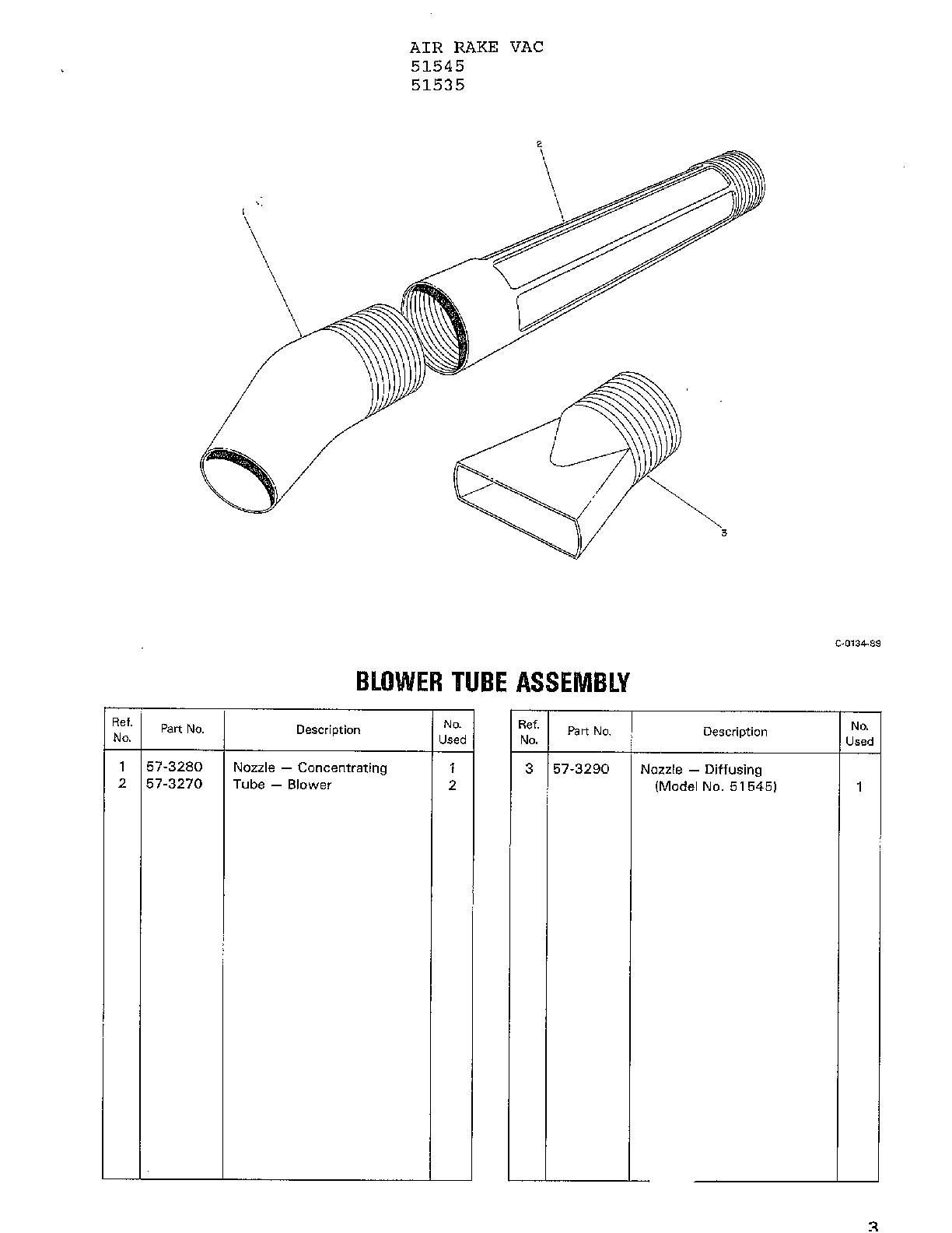 BLOWER TUBE ASSEMBLY