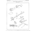 Mercury 52004B 4hp/powerhead and support plate diagram