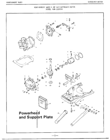 4hp/powerhead and support plate
