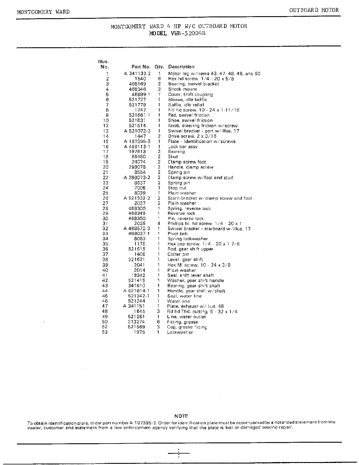 4hp outboard motor/motor leg page 2