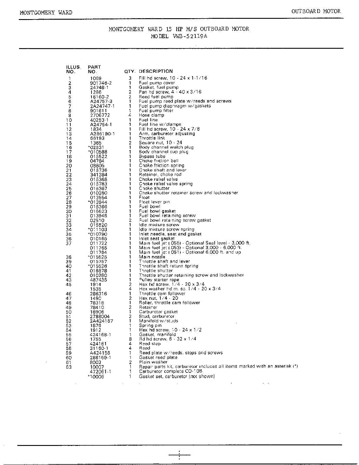 15hp m/s outboard motor/fuel system page 2