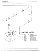 15hp outboard motor/fuel tank/line