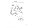 Lawn-Boy 52145A wheel/differential/transmission diagram