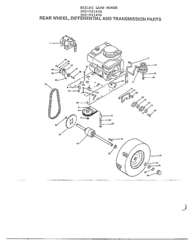 Wheel/differential/transmission
