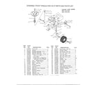 Lawn-Boy 52144A steering/wheels/axle diagram