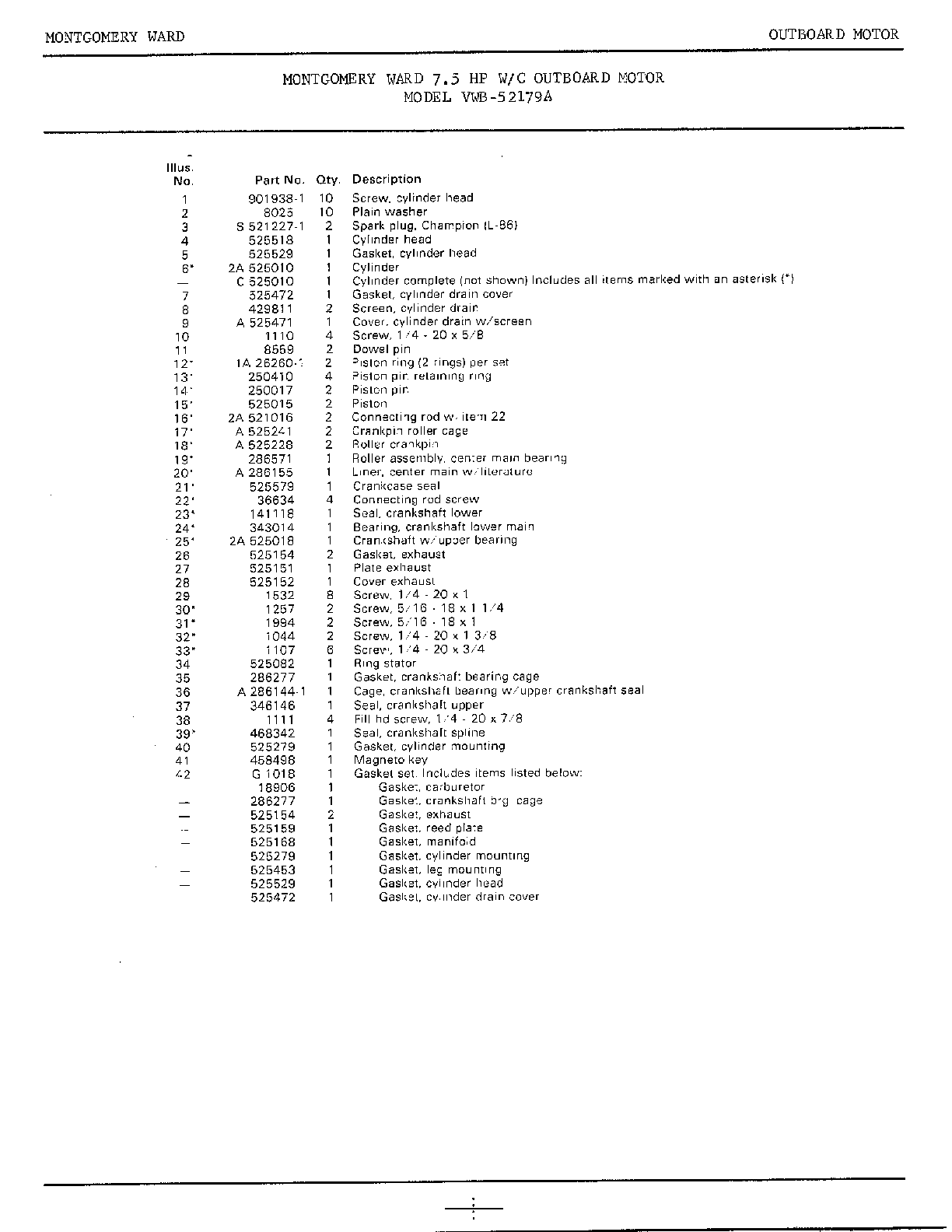 7.5hp outboard motor/power head page 2