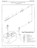 7.5hp outboard motor/fuel tank,line