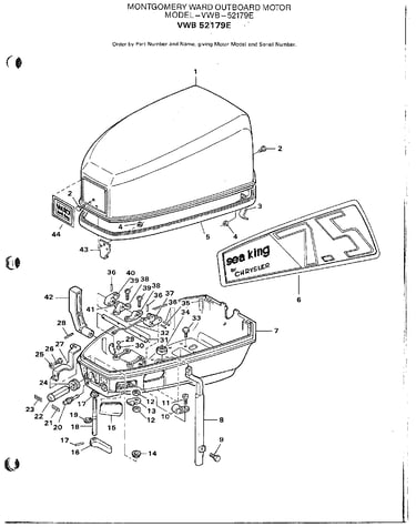 Outboard motor/eng cver/suppt plate page 2