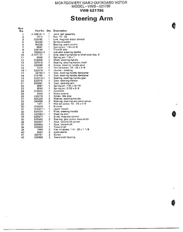Outboard motor/steering arm