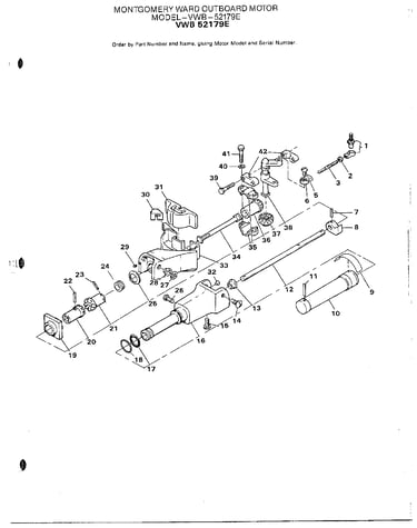 Outboard motor/steering arm page 2