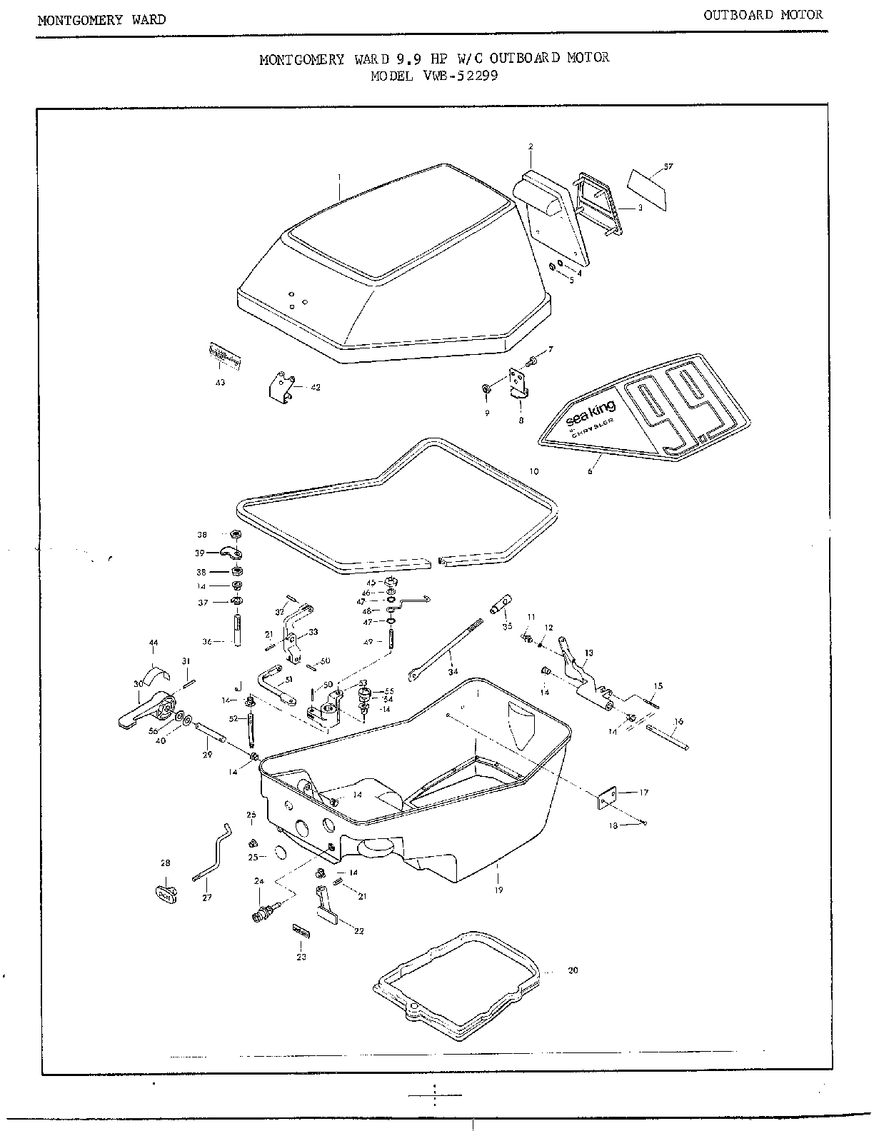 9.9HP W/C OUTBOARD MOTOR