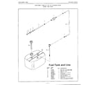 Mercury 52299 9.9hp outboard motor/fuel tank/line diagram