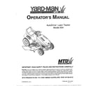 MTD 604 autodrive lawn tractor front cover diagram
