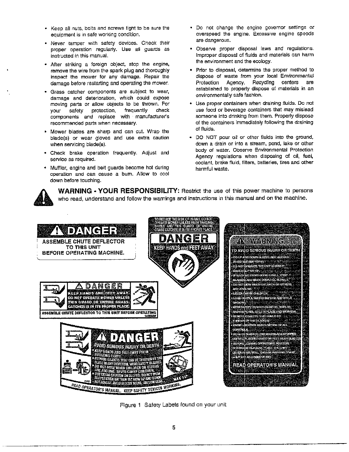 IMPORTANT SAFE OPERATION PRACTICES Page 3