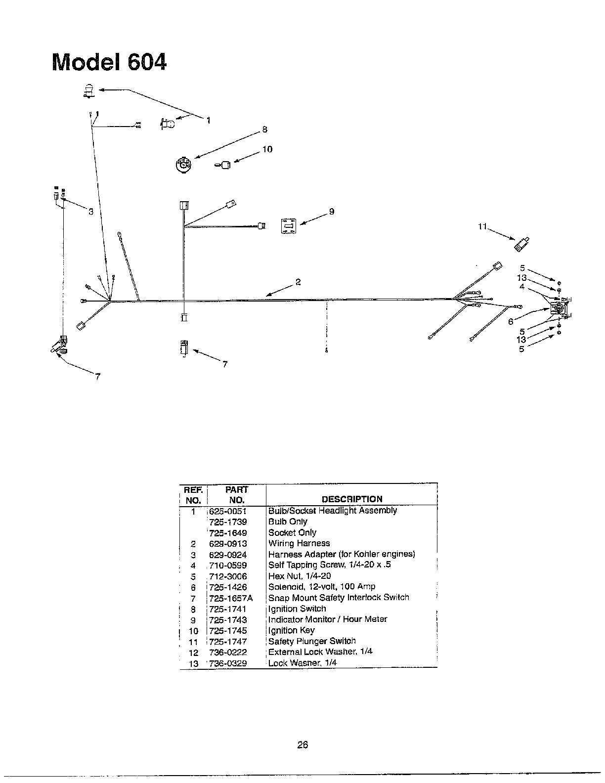BULB/SOCKET HEADLIGHT ASSEMBLY