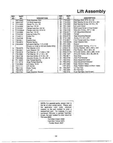 Lift assembly page 2