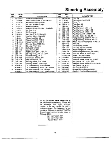 Steering assembly page 2