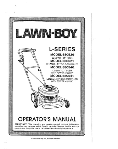 21" push/self propelled