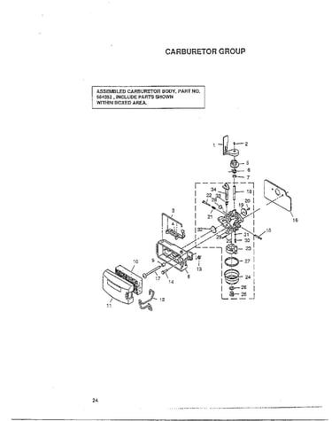 Carburetor group