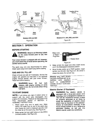Controls/operation