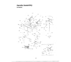 MTD 614E handle assembly diagram