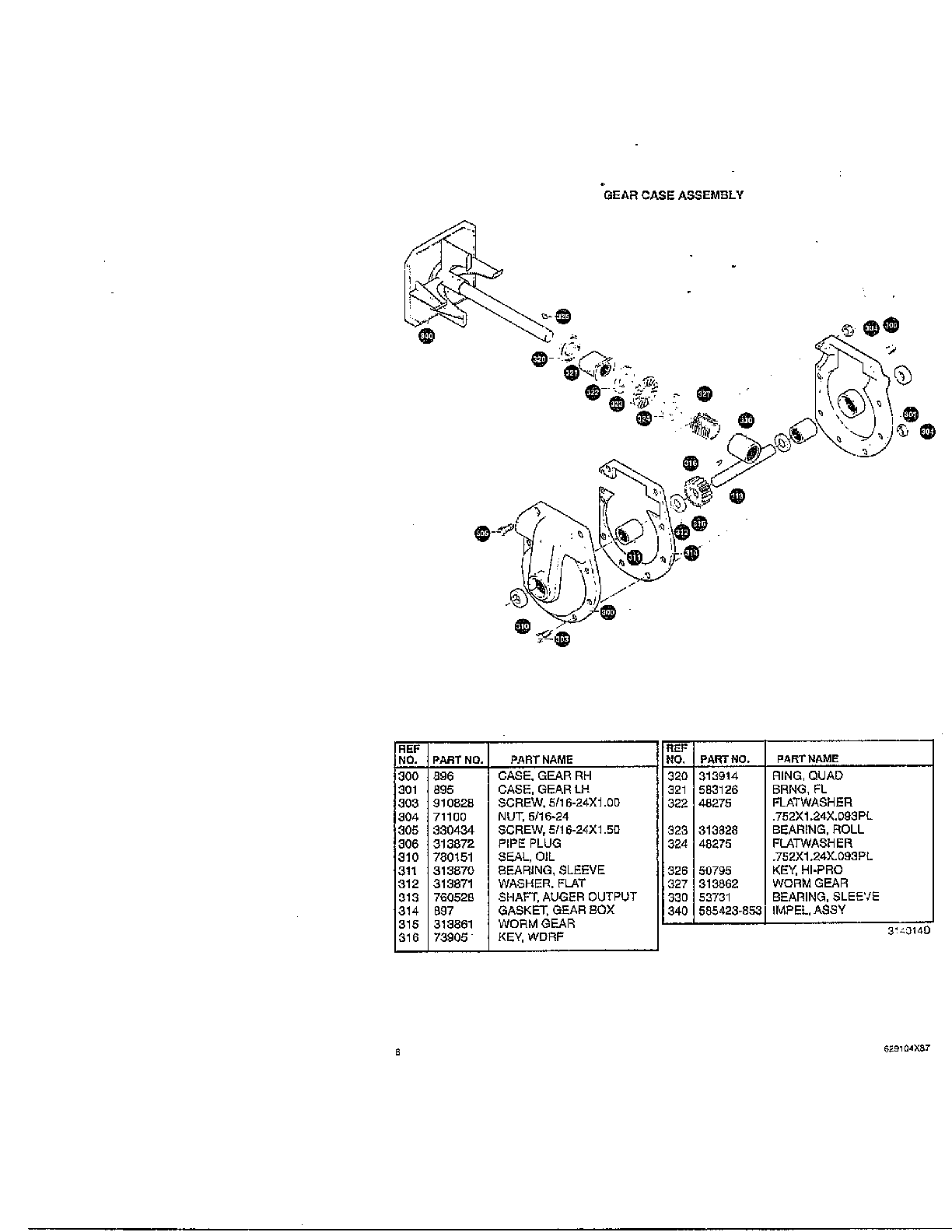 Gear case assembly