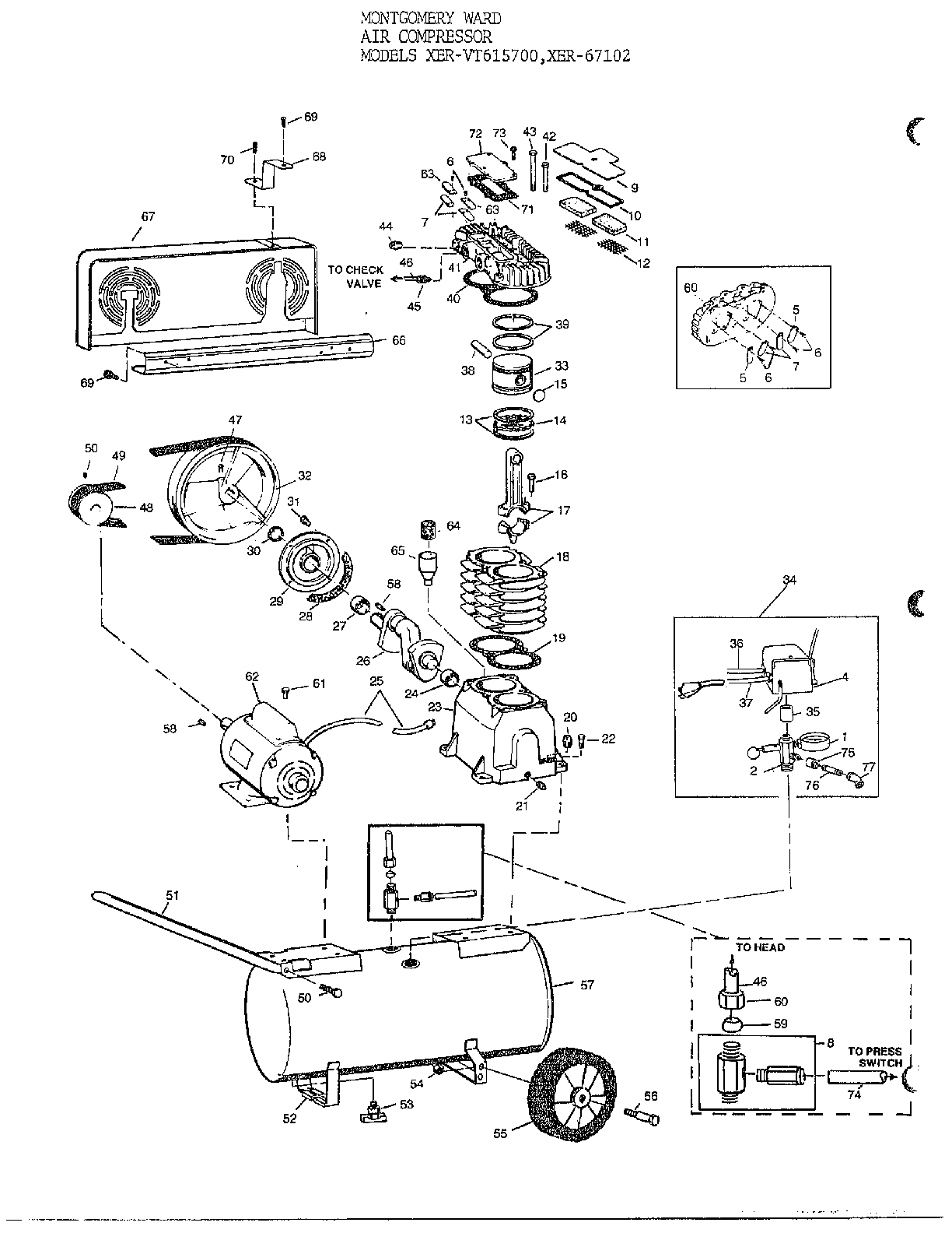 M.w. air compressor