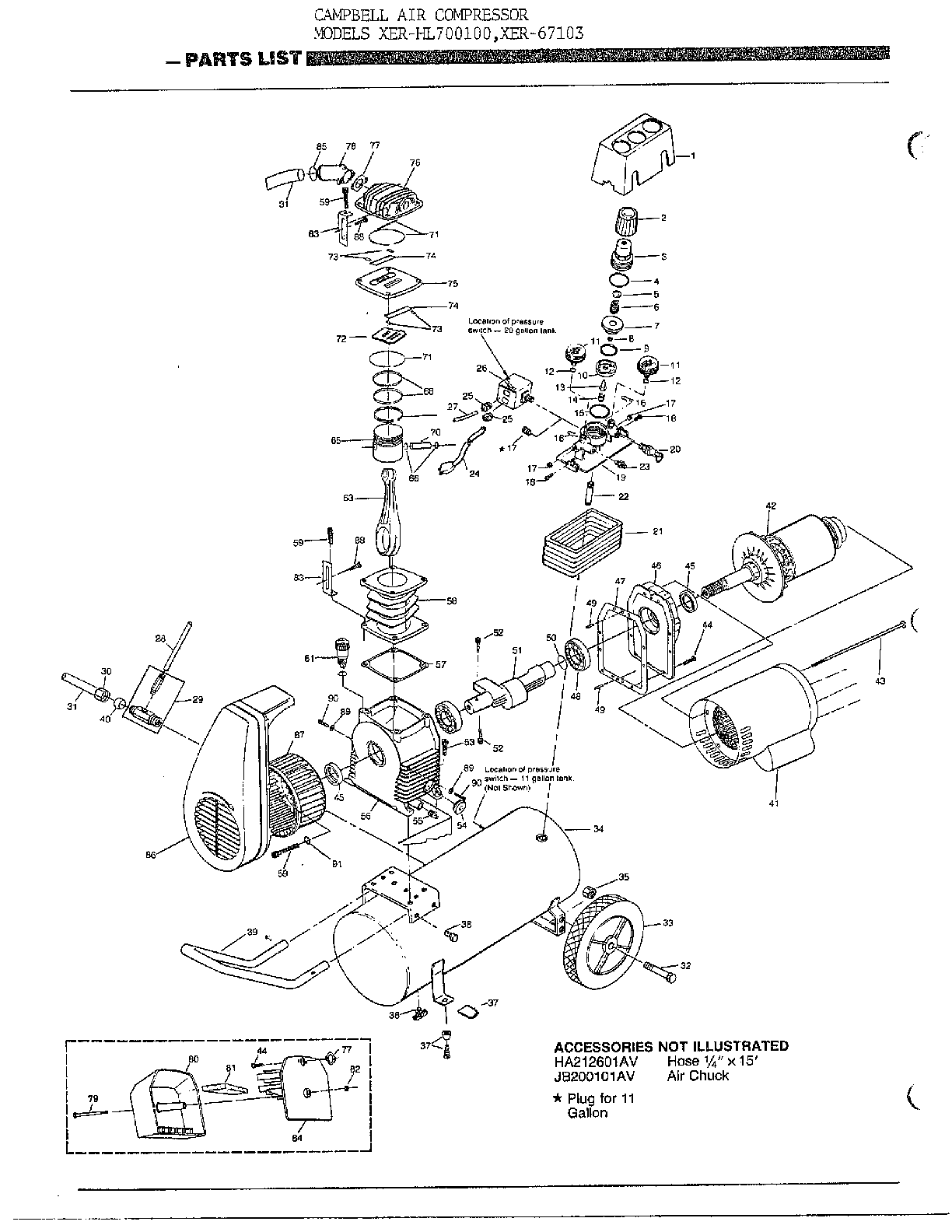 CAMPBELL AIR COMPRESSOR