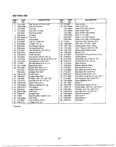 Seat/frame/brake/fuel tank/battery page 2