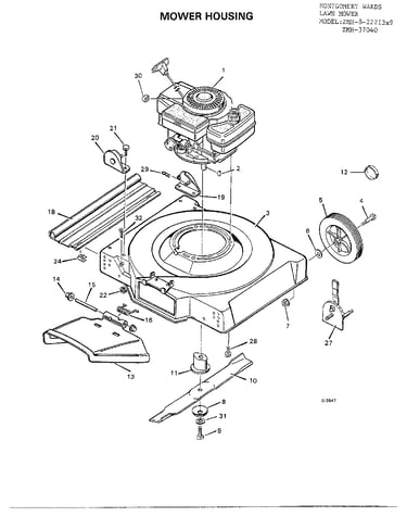 20"/22"/mower housing