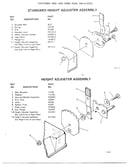 Regular/standard height adjusters