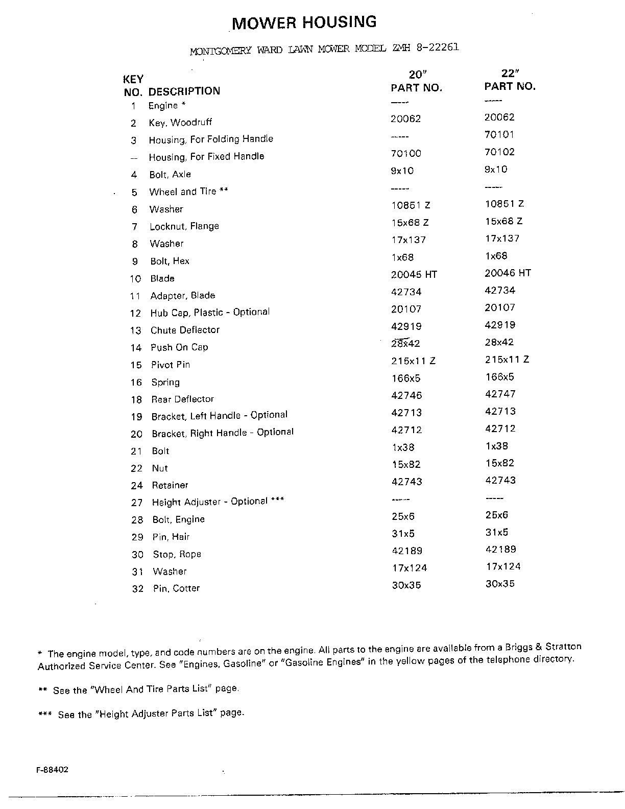 MOWER  HOUSING Page 2