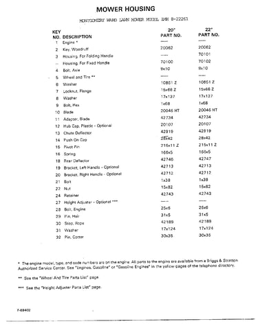 Mower  housing page 2