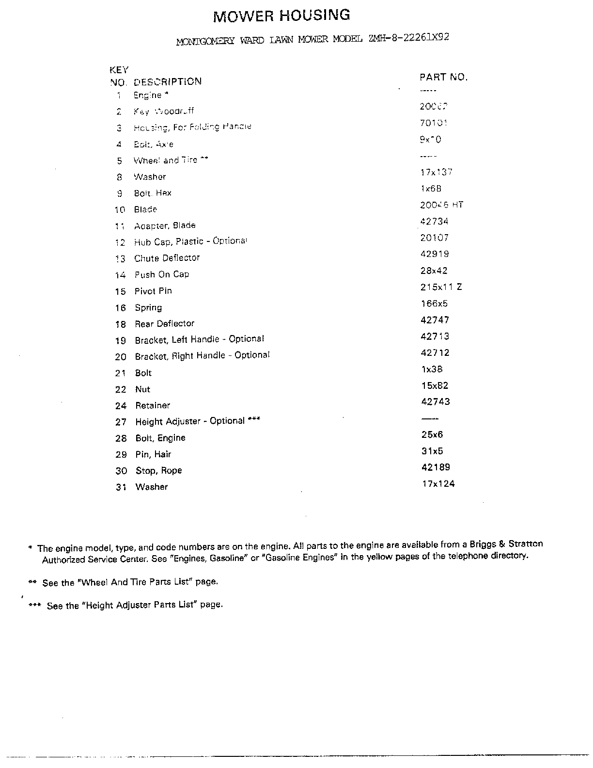 Mower housing page 2