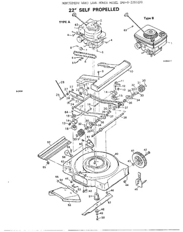 22" self propelled mower
