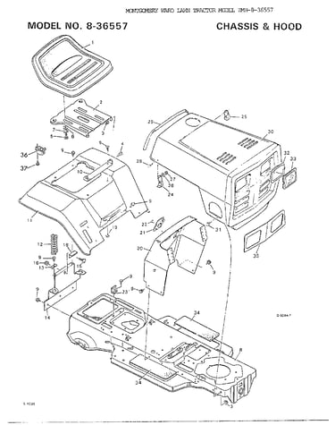 Chassis and hood
