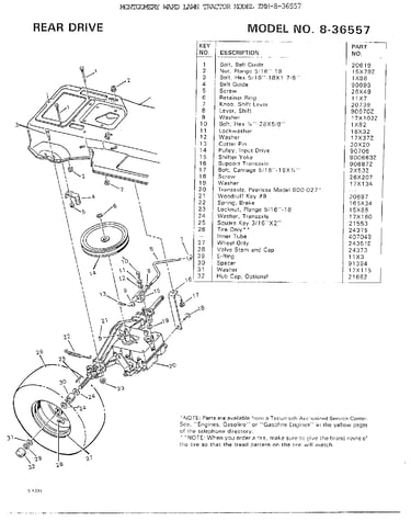 Rear drive