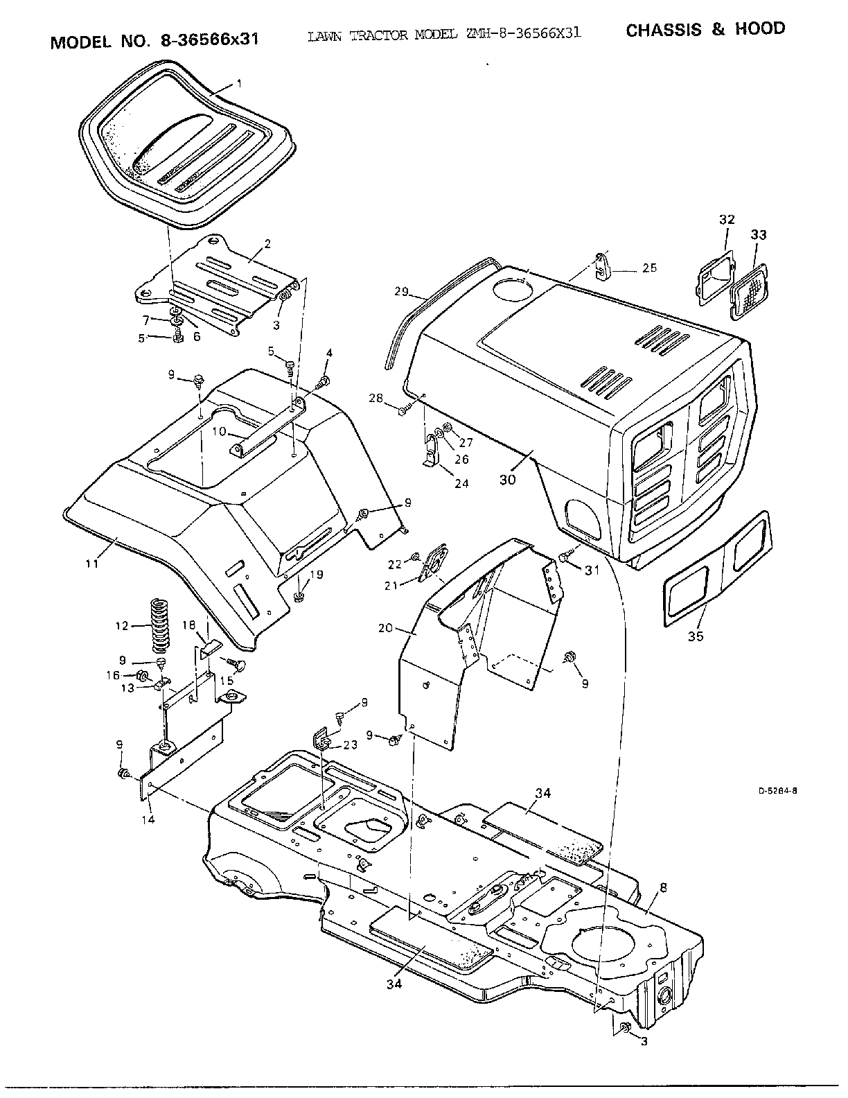 Chassis and hood