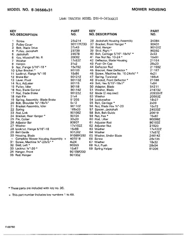 Mower housing page 2
