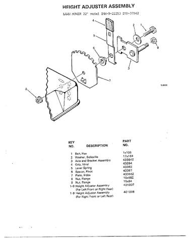 Height adjuster assembly