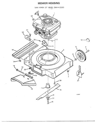 20"/22" mower housing