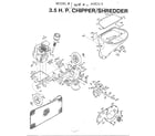 MTD AWCG5 3.5hp chipper/shredder diagram